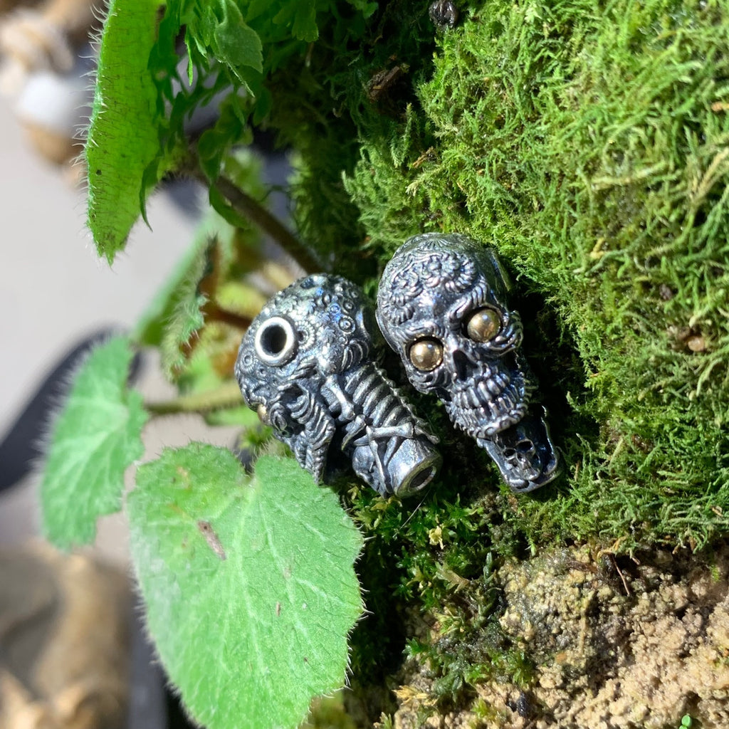Horned Demon Satan Skull Necklace