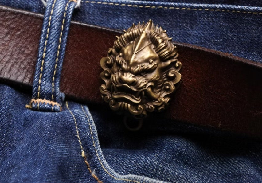 Pixiu Lion Tiger Key Ring Pendant