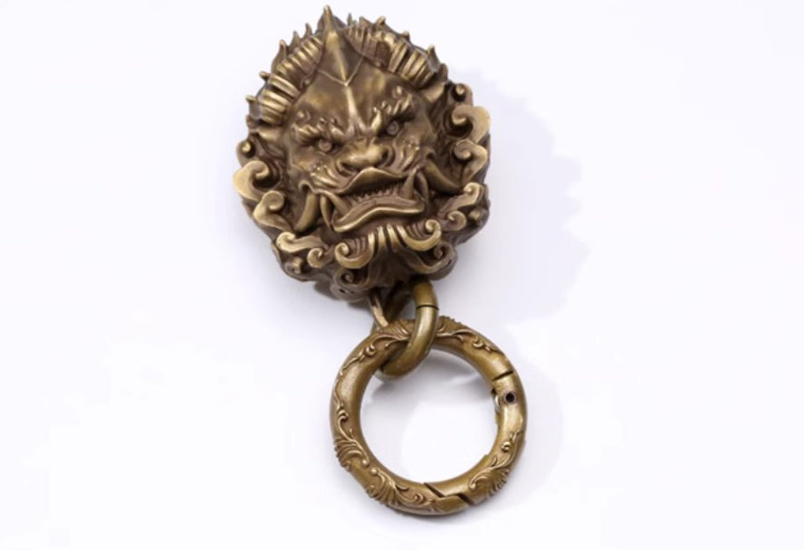 Pixiu Lion Tiger Key Ring Pendant