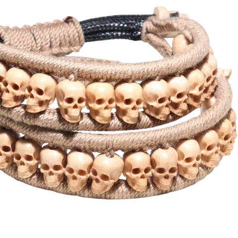 Tibetan Goat Horn Skull Necklace