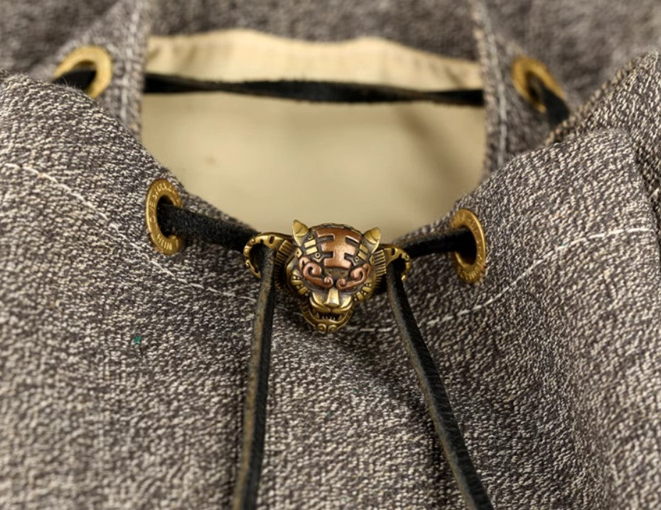 π― Golden Brass Tiger Shoe Lace Charm π―