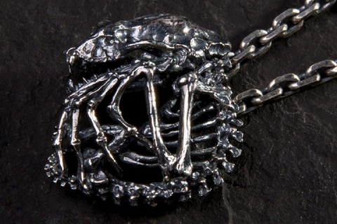 Chameleon Silver Pendant