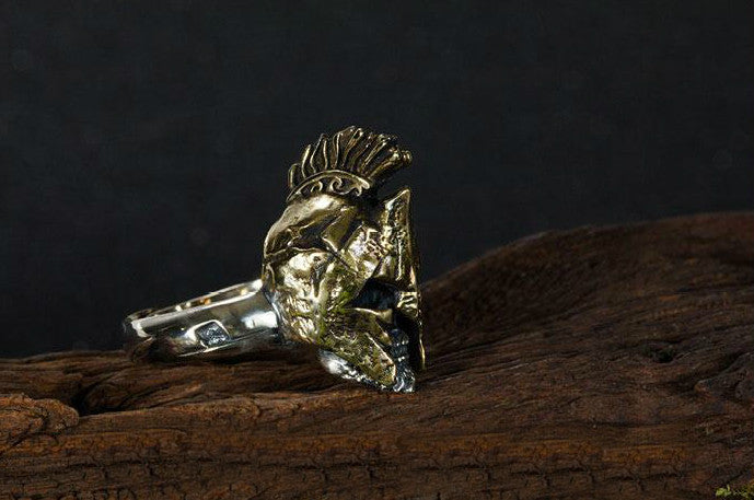 Bearded Spartacus Skull Ring - Holy Buyble