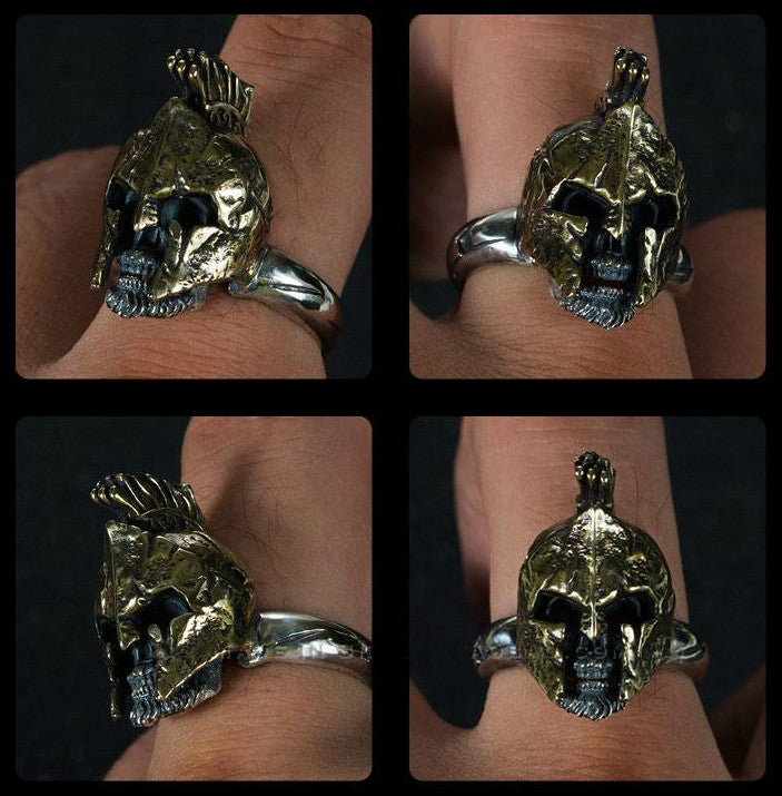 Bearded Spartacus Skull Ring - Holy Buyble