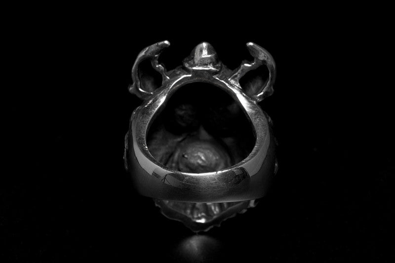 Bearded Viking Skull Ring - Holy Buyble