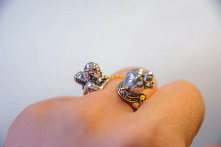 ๐ Panther Woman Warrior Ring ๐ - Holy Buyble