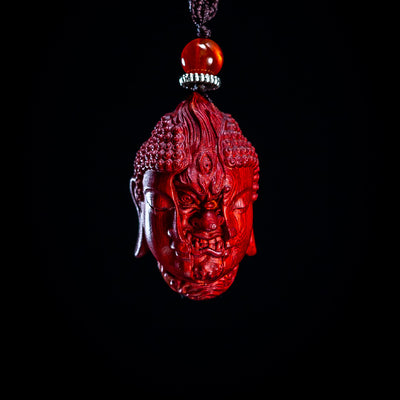 Buddha Demon Skull Pendant Necklace