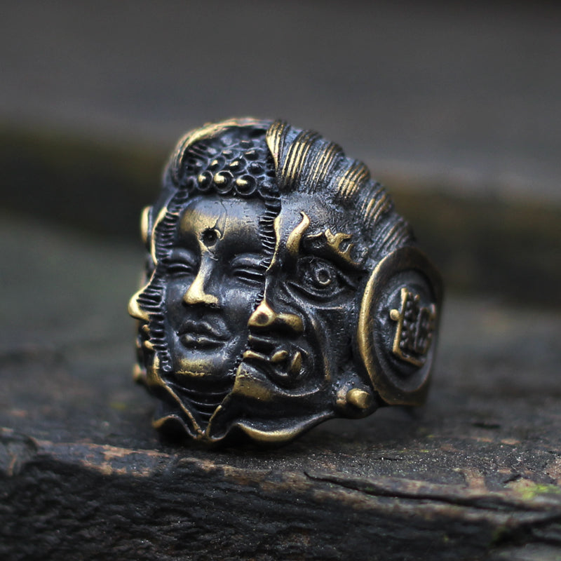 Buddha Devil Silver Ring - Holy Buyble