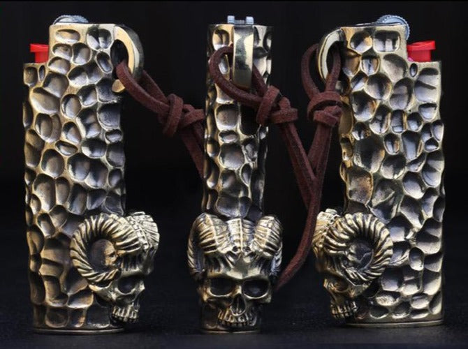 Personalize Custom Bic Skull Lighter Case