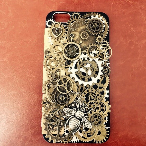 Custom Made Steampunk Bee iPhone Case – Holy Buyble Custom Made Steampunk Bee iPhone Case – Holy Buyble