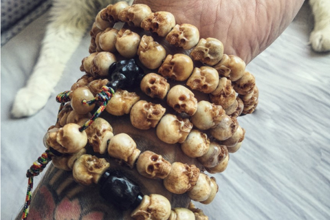 Decayed Deer Antler Skull Bead