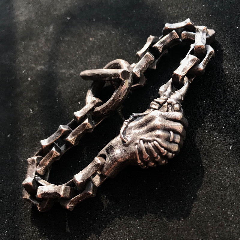 Devil's Handshake Skull Bracelet