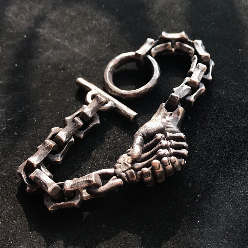 Devil's Handshake Skull Bracelet