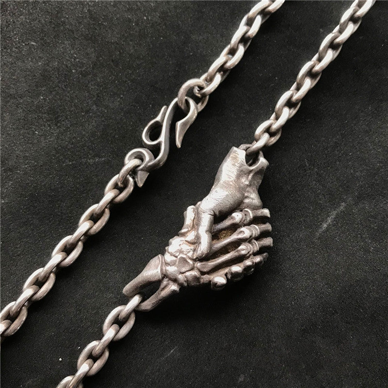 Devil's Handshake Skull Necklace