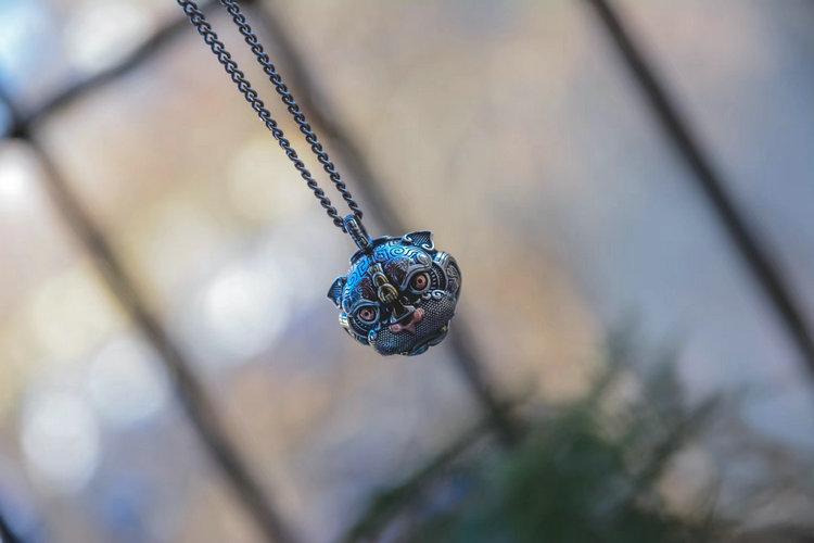 Guardian of Fortune Tribal Foo Dog Lion Necklace - Holy Buyble