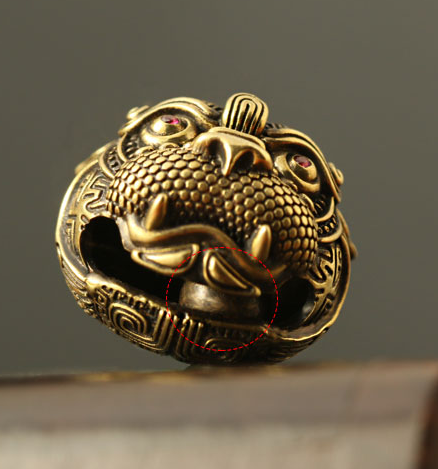Foo Dog Lion Tiger Key Ring Key Chain Pendant