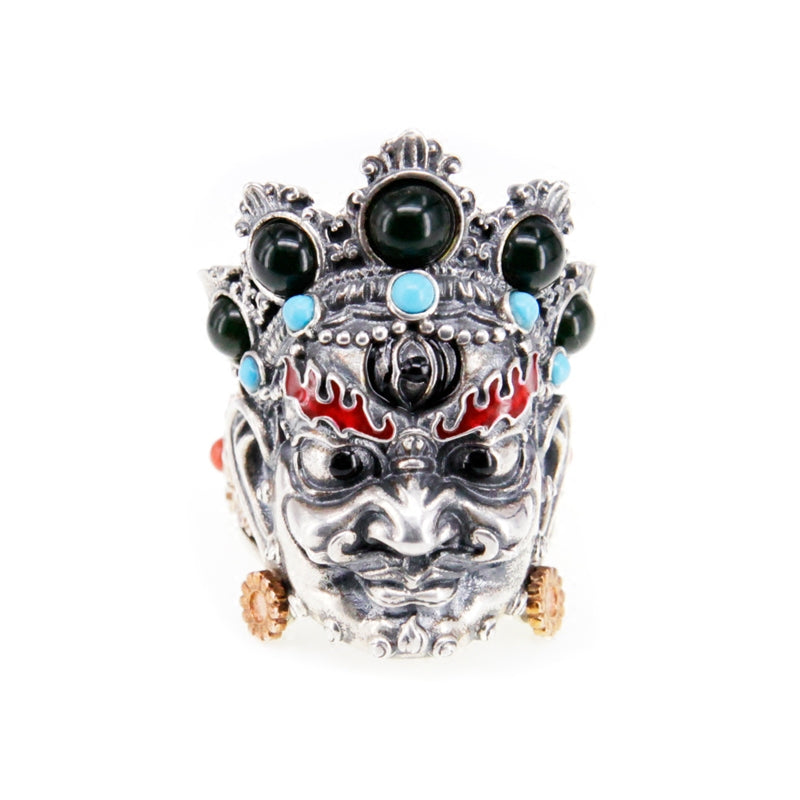 God Of Fortunate Buddha Skull Ring