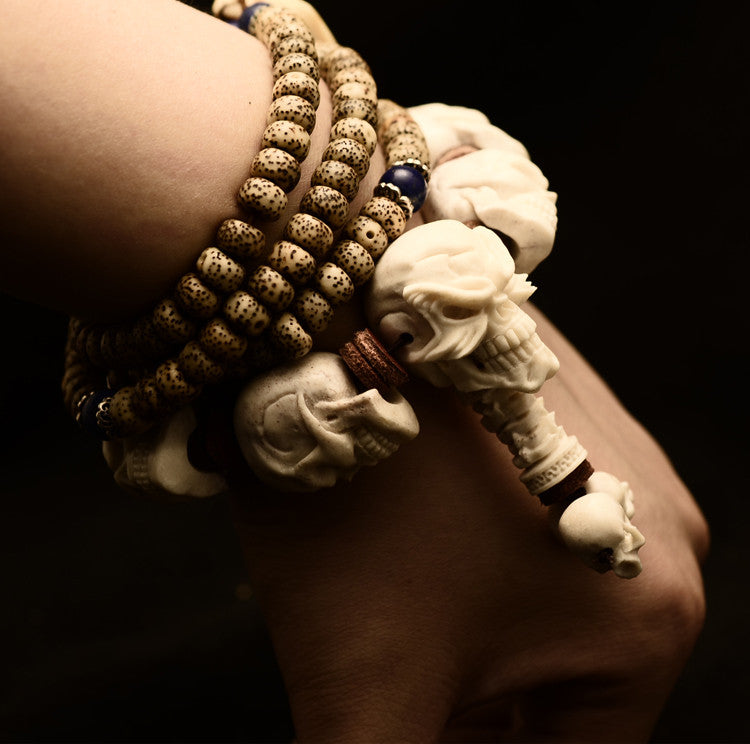 Deer Antler Emperor Skull Bracelet - Holy Buyble