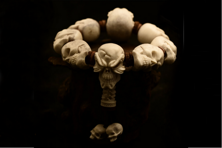 Deer Antler Emperor Skull Bracelet - Holy Buyble