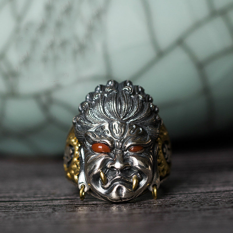 Immovable Protector Acalanatha Silver Ring - Holy Buyble