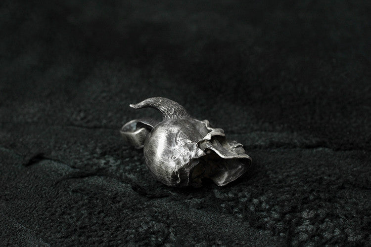 Horned Demon Skull Pendant - Holy Buyble