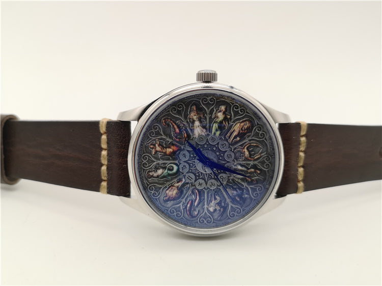 Horoscope Zodiac Dial Automatic Watch