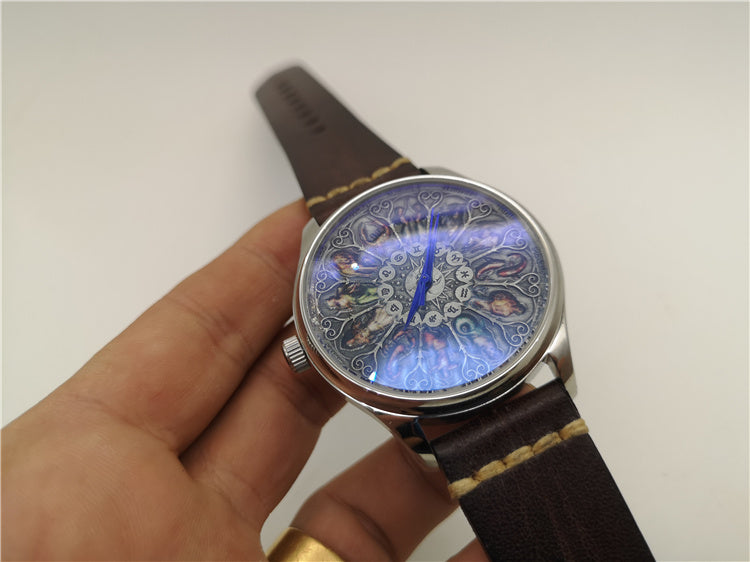 Horoscope Zodiac Dial Automatic Watch