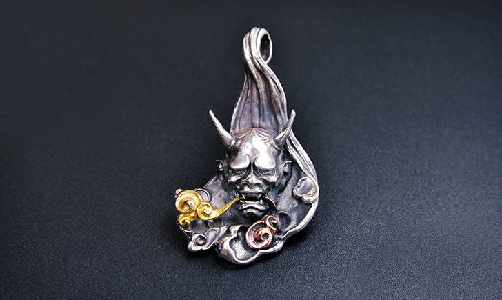 Japanese Oni Oriental Flow Pendant - Holy Buyble