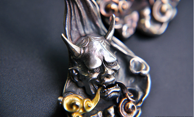 Japanese Oni Oriental Flow Pendant - Holy Buyble