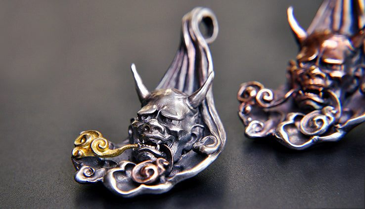 Japanese Oni Oriental Flow Pendant - Holy Buyble