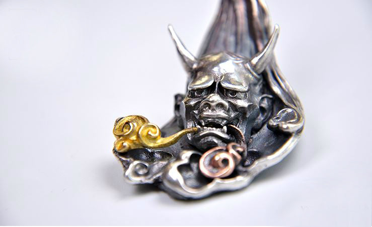 Japanese Oni Oriental Flow Pendant - Holy Buyble