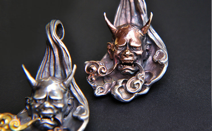 Japanese Oni Oriental Flow Pendant - Holy Buyble