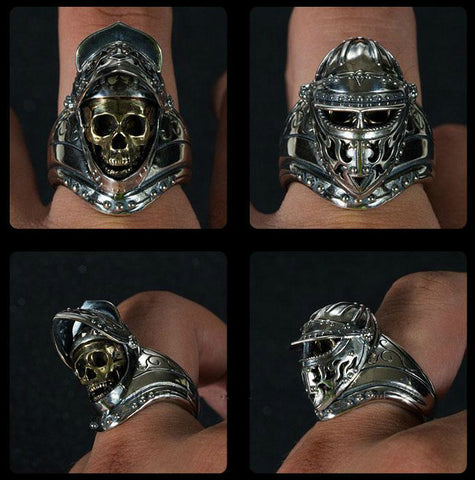 Half Jaw Vampire Skull Ring