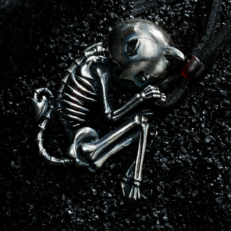 😈 Little Devil Skeleton Necklace 😈 - Holy Buyble