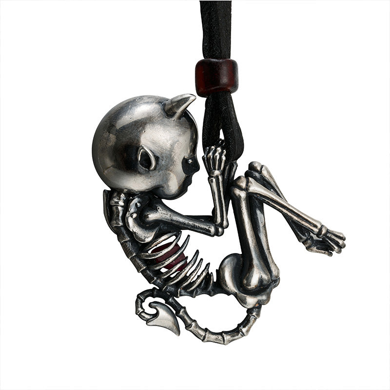 😈 Little Devil Skeleton Necklace 😈 - Holy Buyble