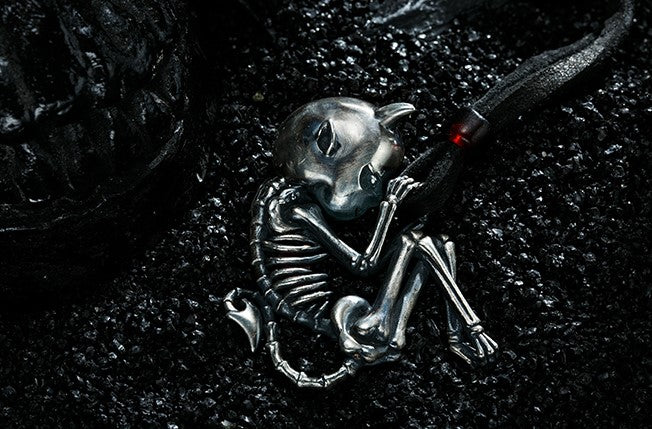 😈 Little Devil Skeleton Necklace 😈 - Holy Buyble