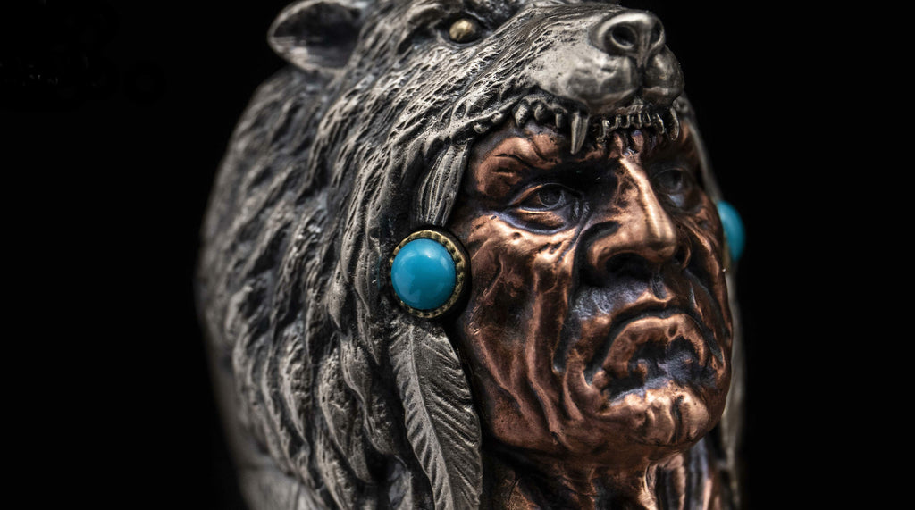 Native American Bear Head Ring - Holy Buyble