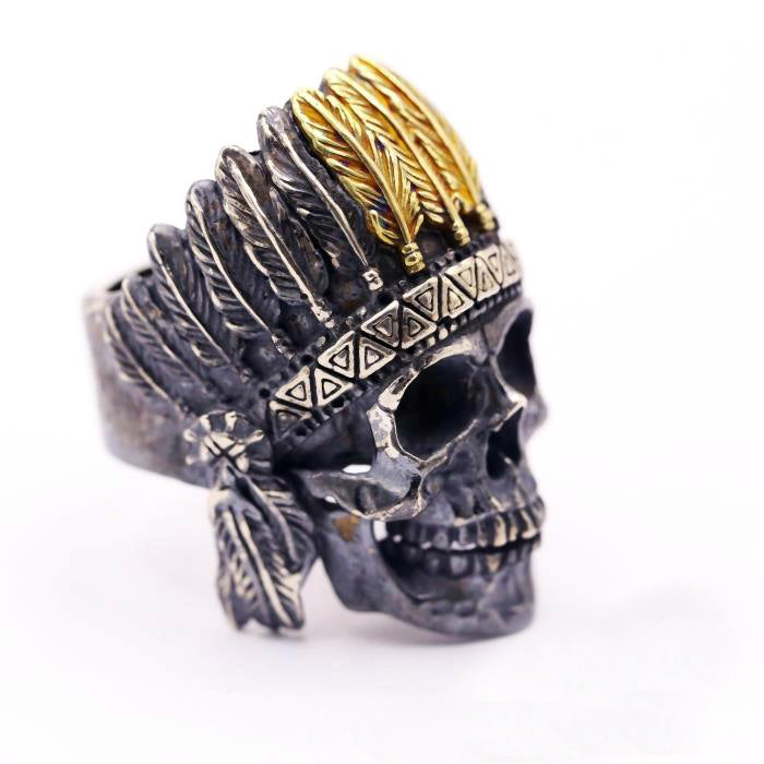 Native American Skull Ring - Holy Buyble