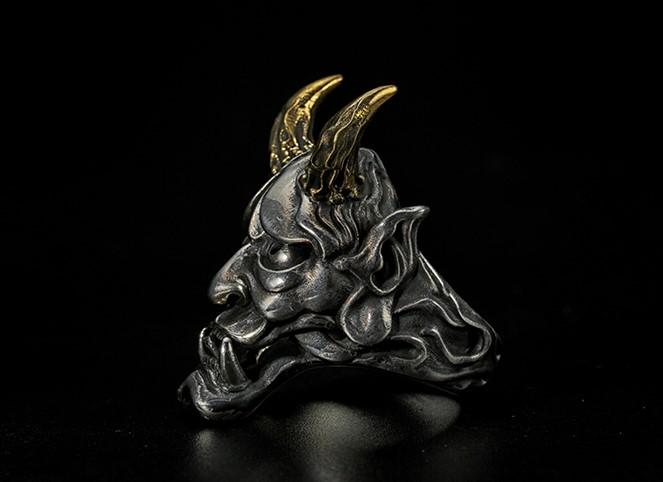 Japanese Demon Oni Ring - Holy Buyble