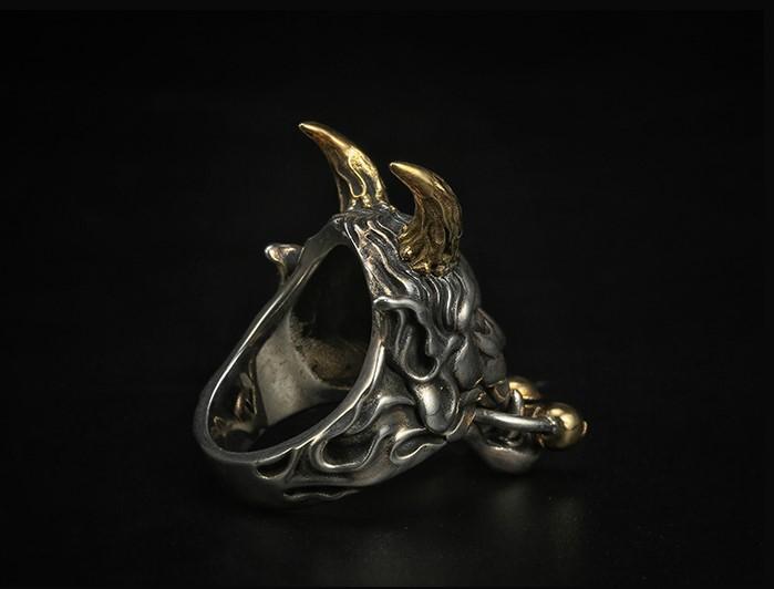 Japanese Demon Oni Ring - Holy Buyble