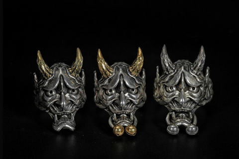 Oni Demon Mask Ring
