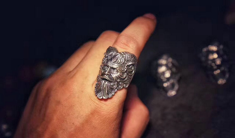 Horned Pan Faun Ring - Holy Buyble