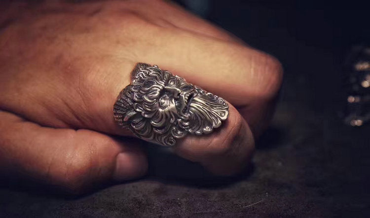 Horned Pan Faun Ring - Holy Buyble