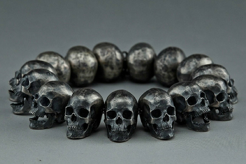 Bearded Spartacus Skull Pendant