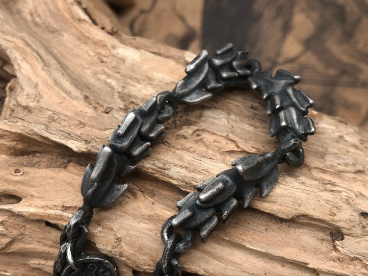 Saber Tooth Tiger Skull Bone Skeleton Bracelet