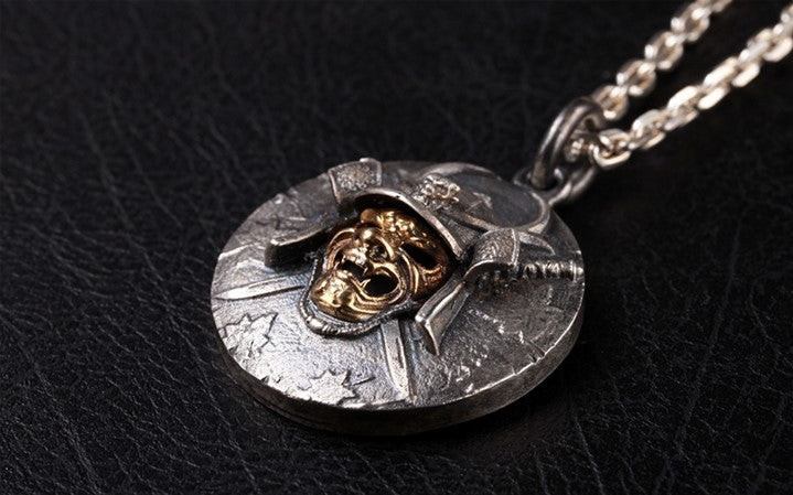 Japanese Samurai Mask Pendant - Holy Buyble