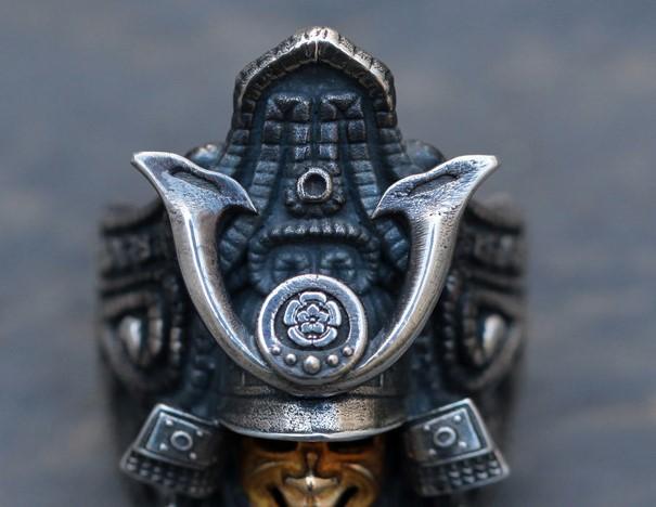 Japanese Samurai Skull Ring - Holy Buyble