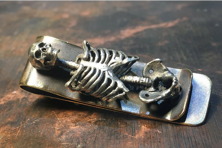 Skeleton Skull Money Clip - Holy Buyble