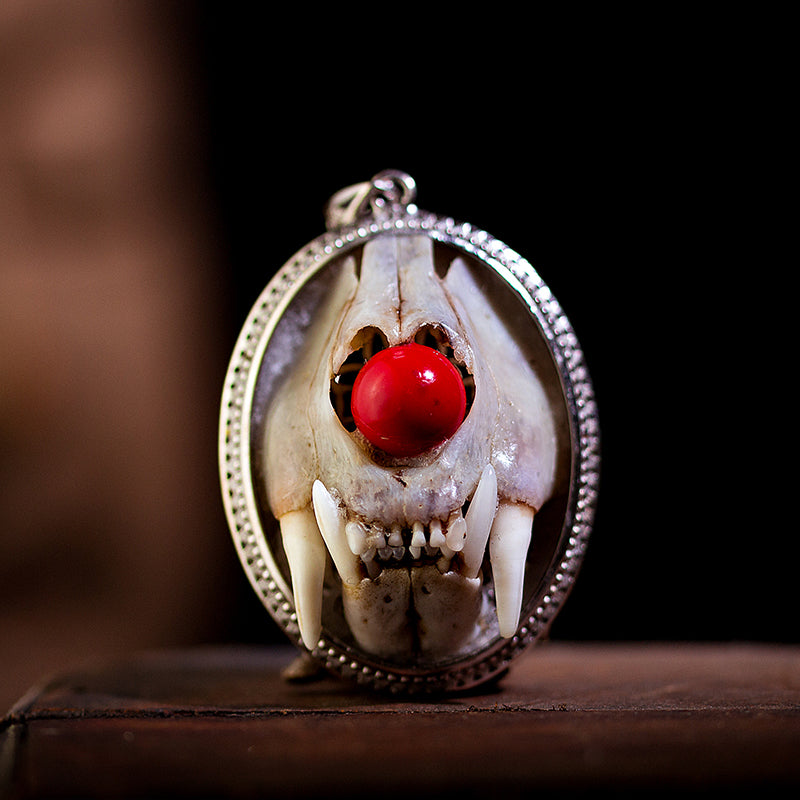 Skull Skeleton Animal Bone Beast Pendant Necklace