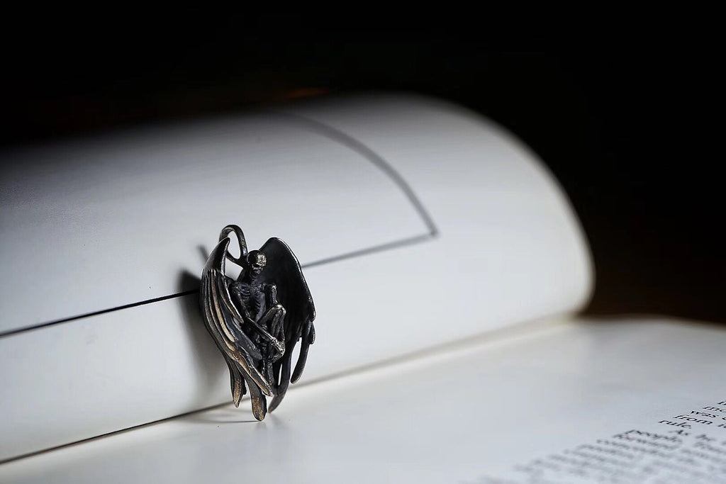 Fallen Angel Skeleton Necklace - Holy Buyble